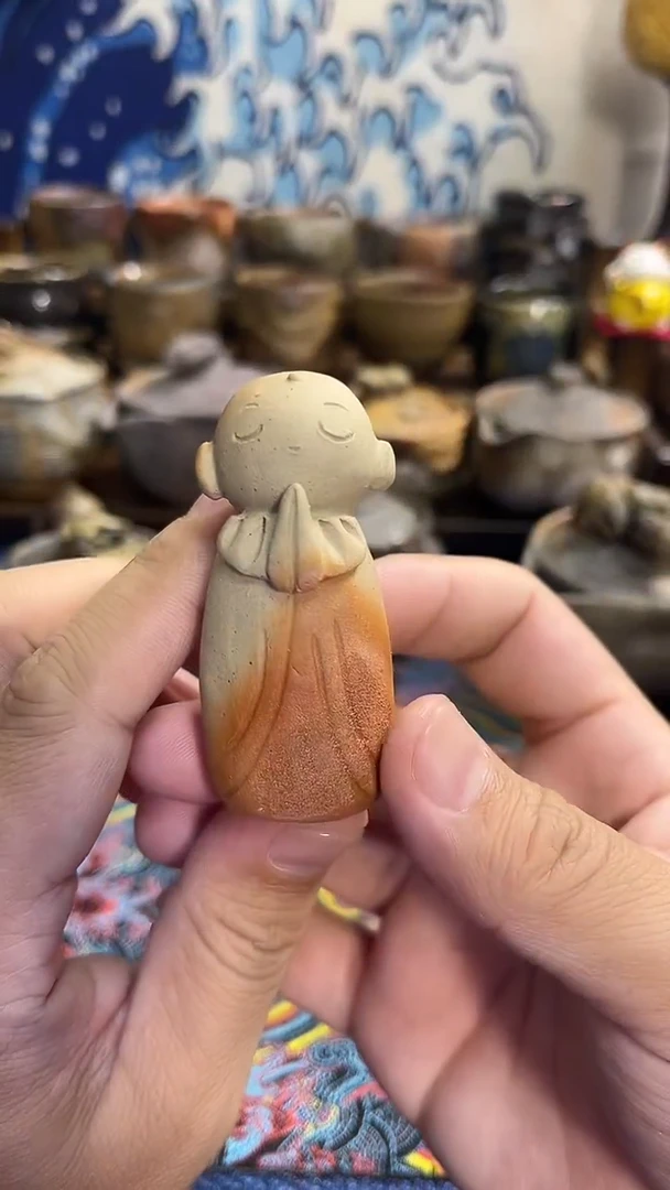 和尚日式备前烧茶具茶周边