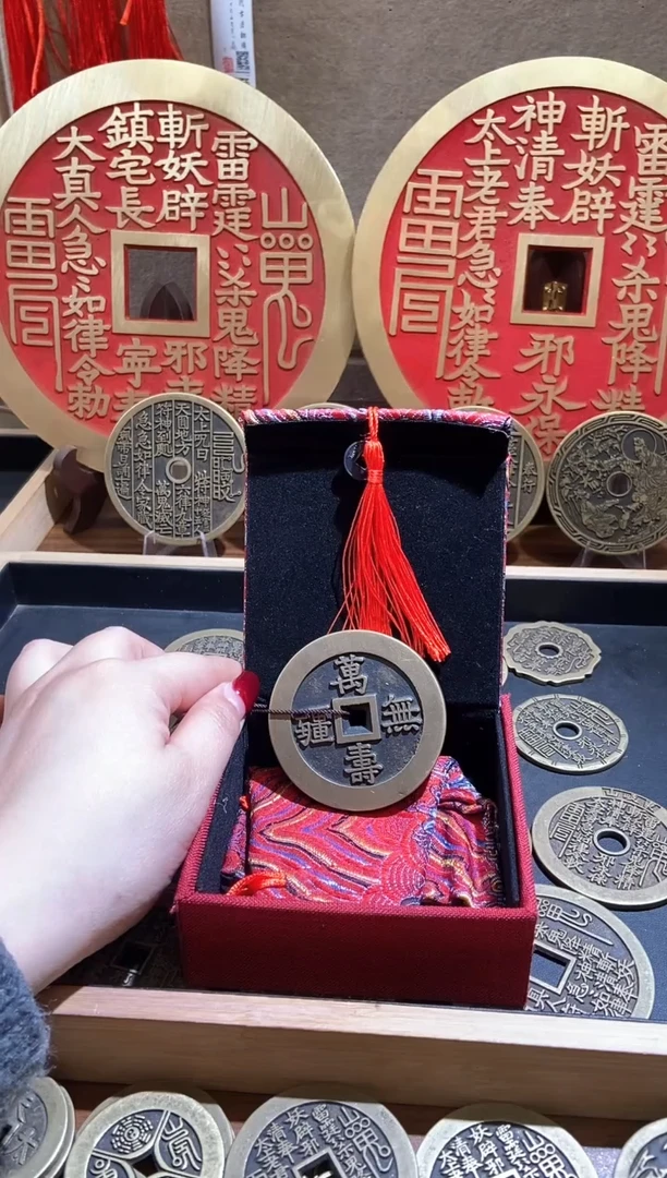 【闪购商品】铜万寿无疆现代翻砂铜工艺品礼盒版