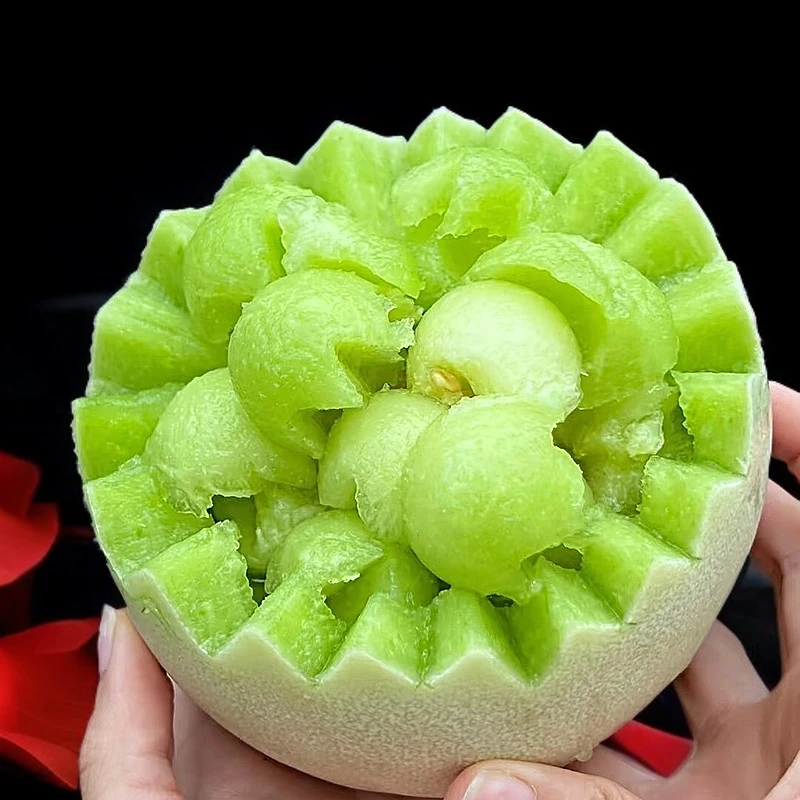 正宗山东玉菇甜瓜冰激凌蜜瓜香瓜新鲜水果莘县原产地直发当季头茬