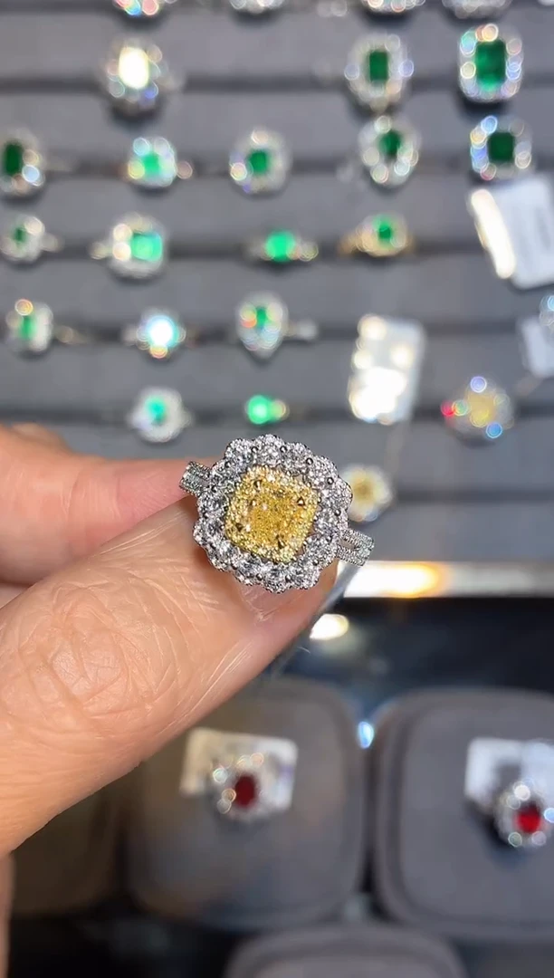 18K金镶嵌戒指钻石【闪购】1.01ct/同步展会价