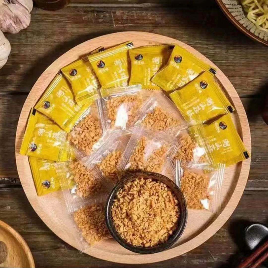 潮汕特色美食炸蒜蓉粒汤粉面调料炒菜佐料蒜酥调味品