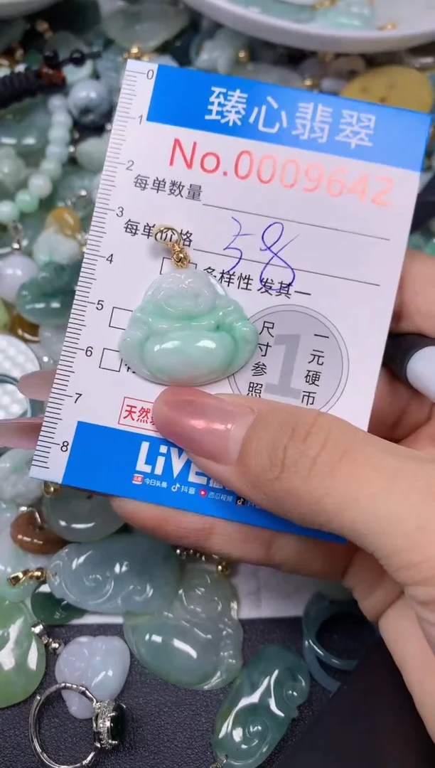 【闪购商品】翡翠颈饰未镶嵌含绳0009642