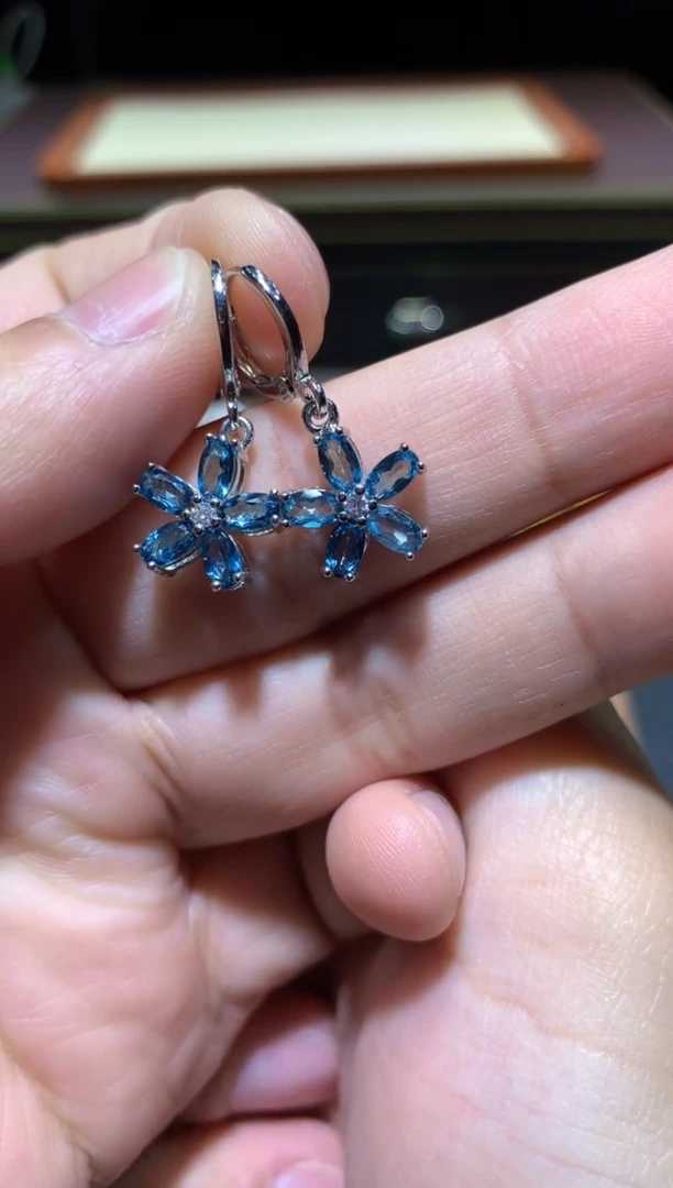 【闪购商品】托帕石耳饰未镶嵌L36【多样性发其一】