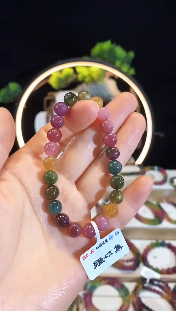 手串未镶嵌碧玺G2412素圈颜色微差