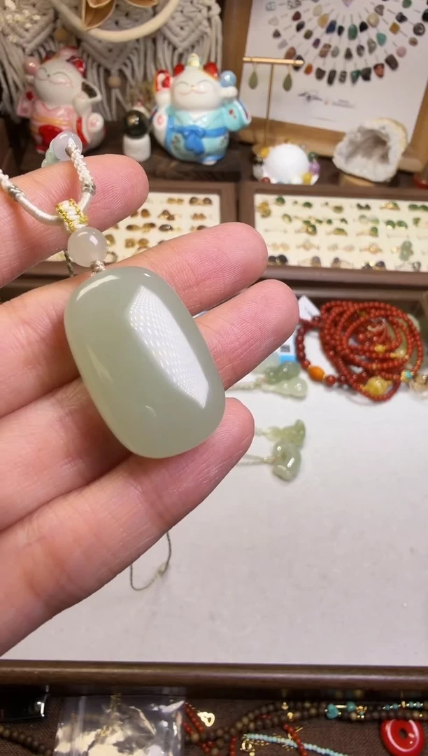 未镶嵌和田玉挂件无事牌