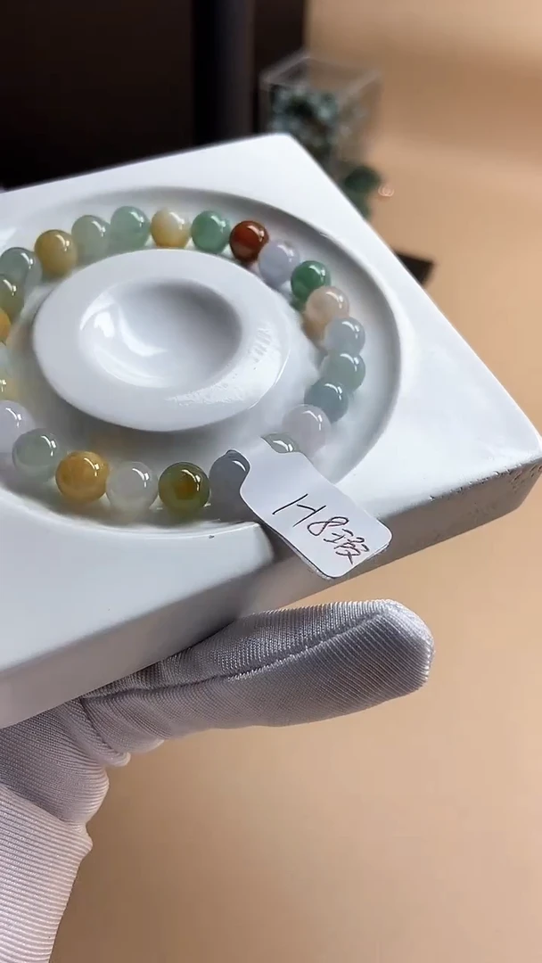 【闪购商品】翡翠手串未镶嵌天然翡翠A货H8