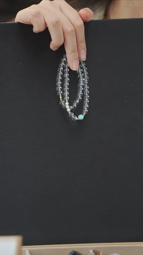 【闪购商品】水晶手串18K金镶嵌手串