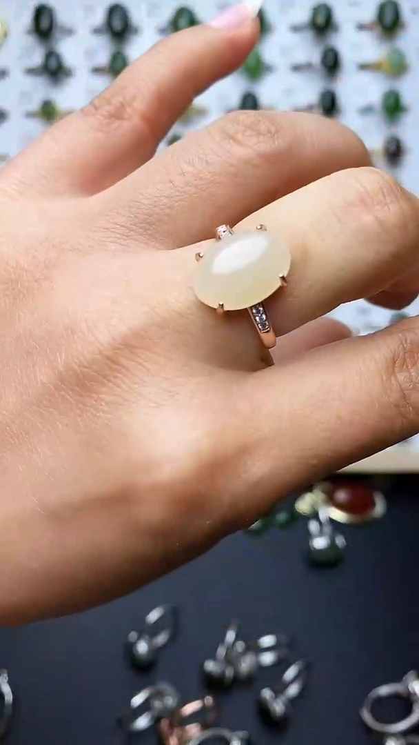 【闪购商品】和田玉戒指未镶嵌1