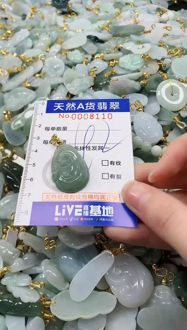颈饰未镶嵌翡翠纯天然a货翡翠