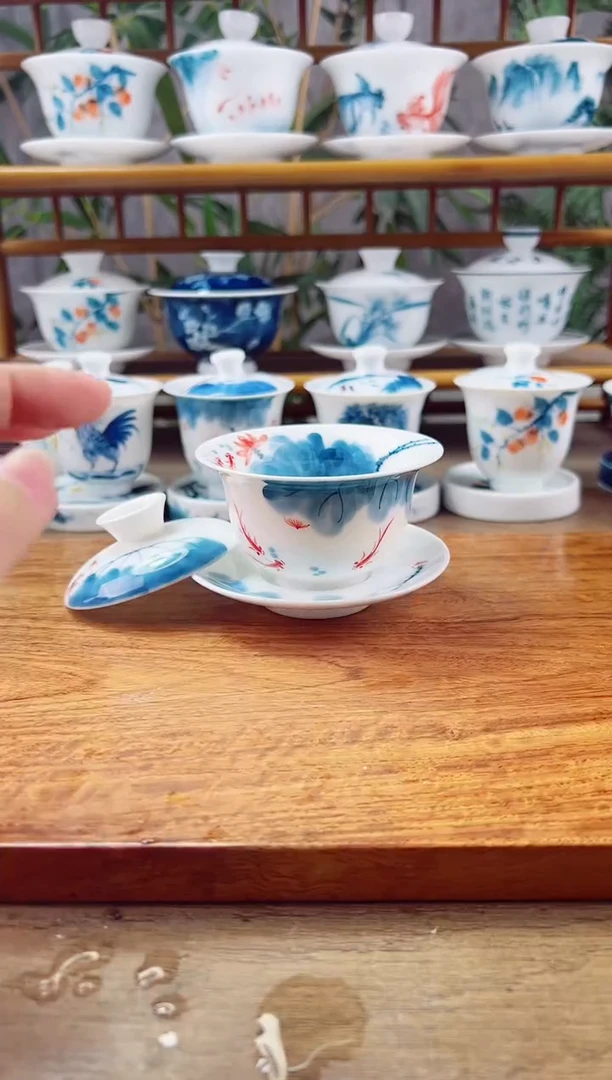 【闪购商品】微瑕线条莲130ml三才內绘