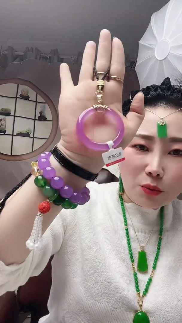 【闪购商品】翡翠颈饰14K金镶嵌C35号