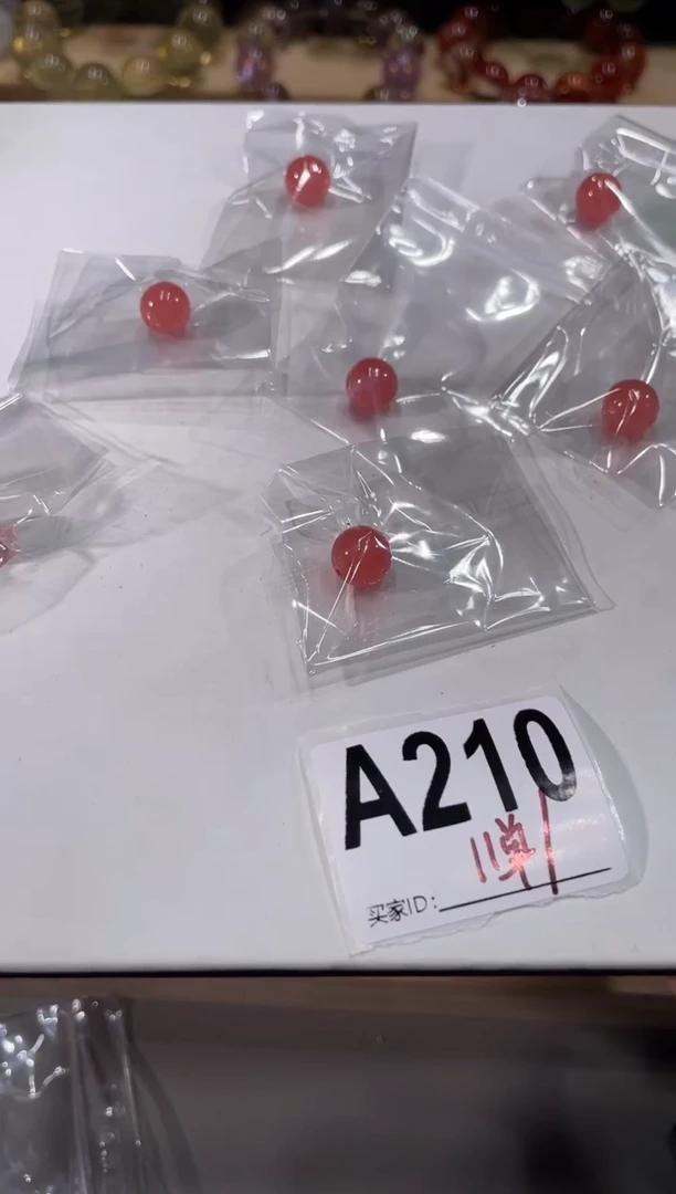 未镶嵌菱锰矿（红纹石）手绳A210 红纹单珠 9+ 多样性发一