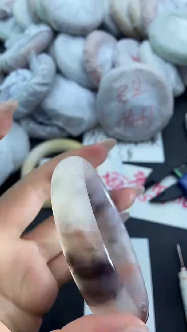 未镶嵌手镯石英质玉瑕疵197+59/60