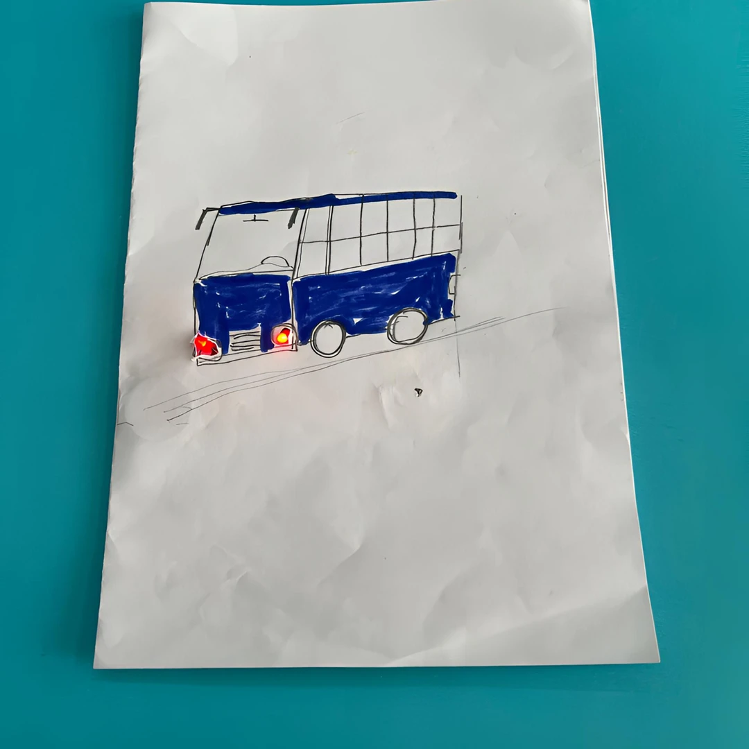 手工DIY汽车纸电路材料包