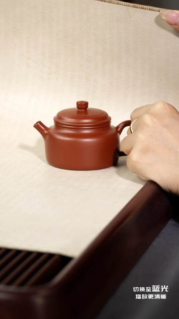 茶壶紫砂德钟·和-朱泥-130cc