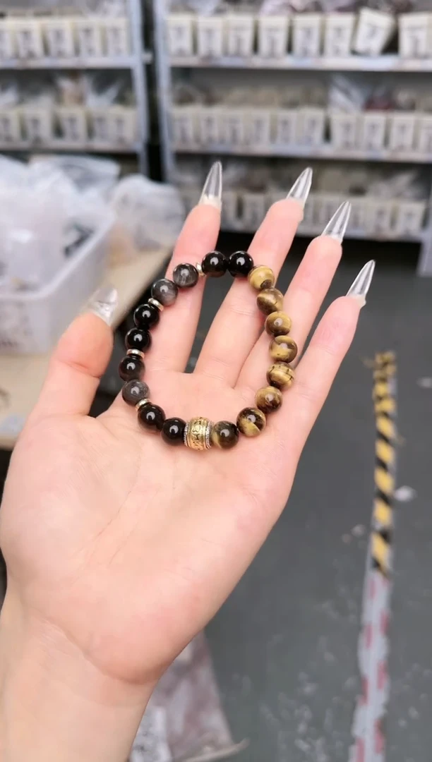 黑曜岩合金手链Y-F046095