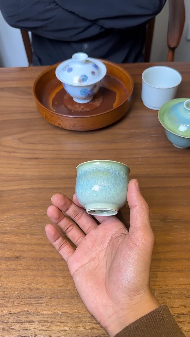 预售 荣器 柳烟含翠 缸杯