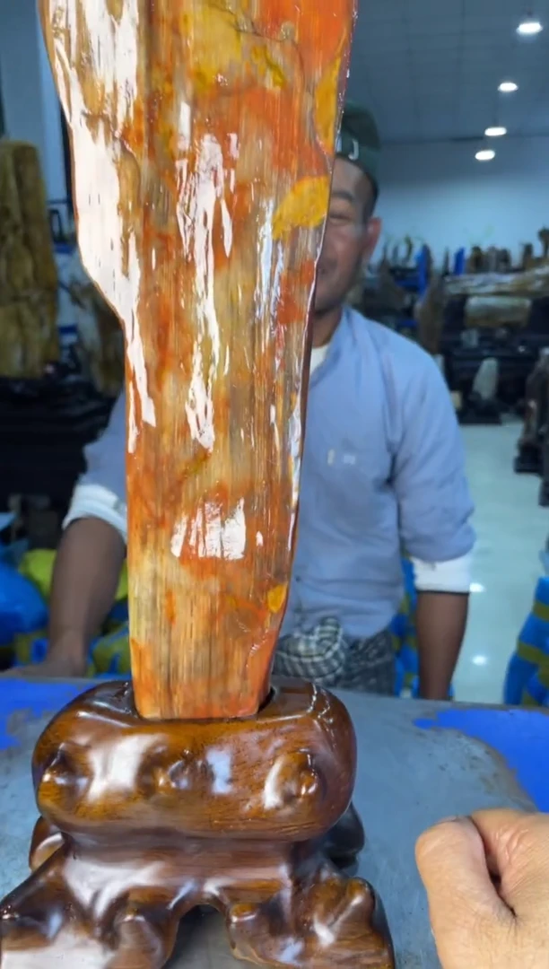 未镶嵌摆件硅化玉35