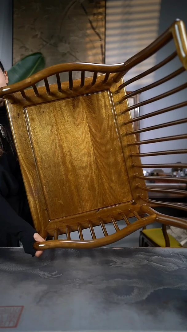 【闪购商品】金丝楠木艺精工拆房老料梳背椅