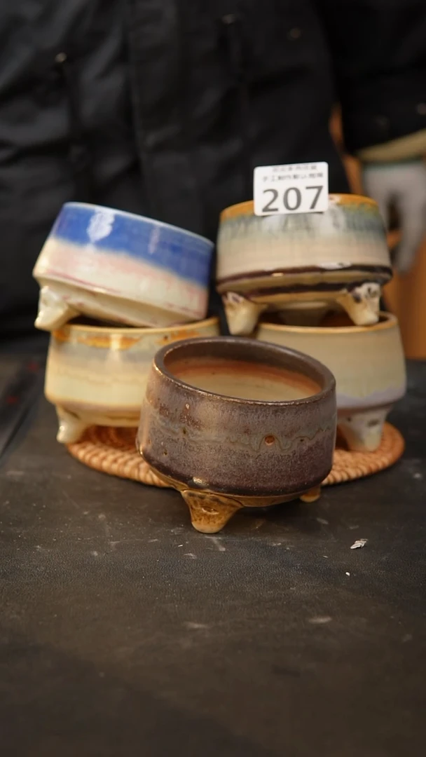 【闪购商品】瓷片207泥泥手工花盆