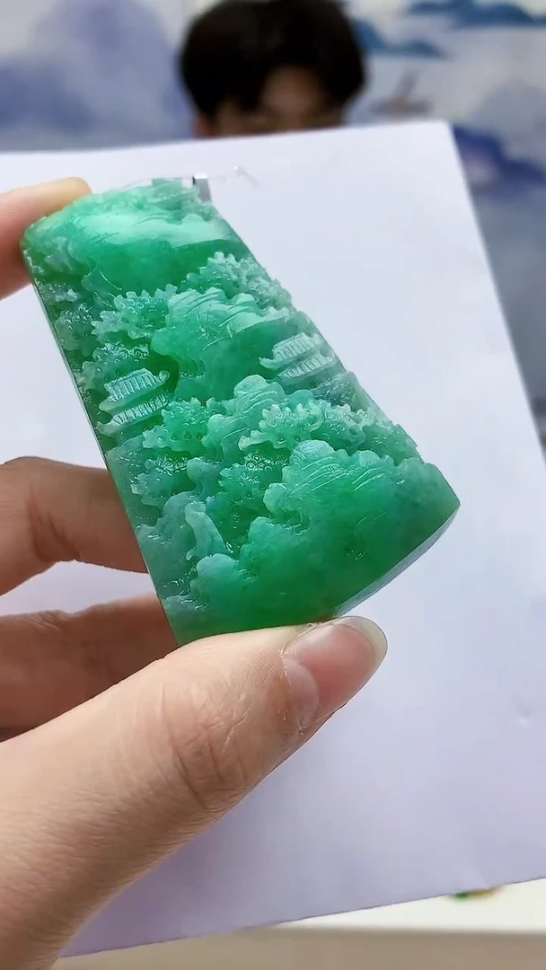 未镶嵌定制翡翠5145lr-毛货挂件31