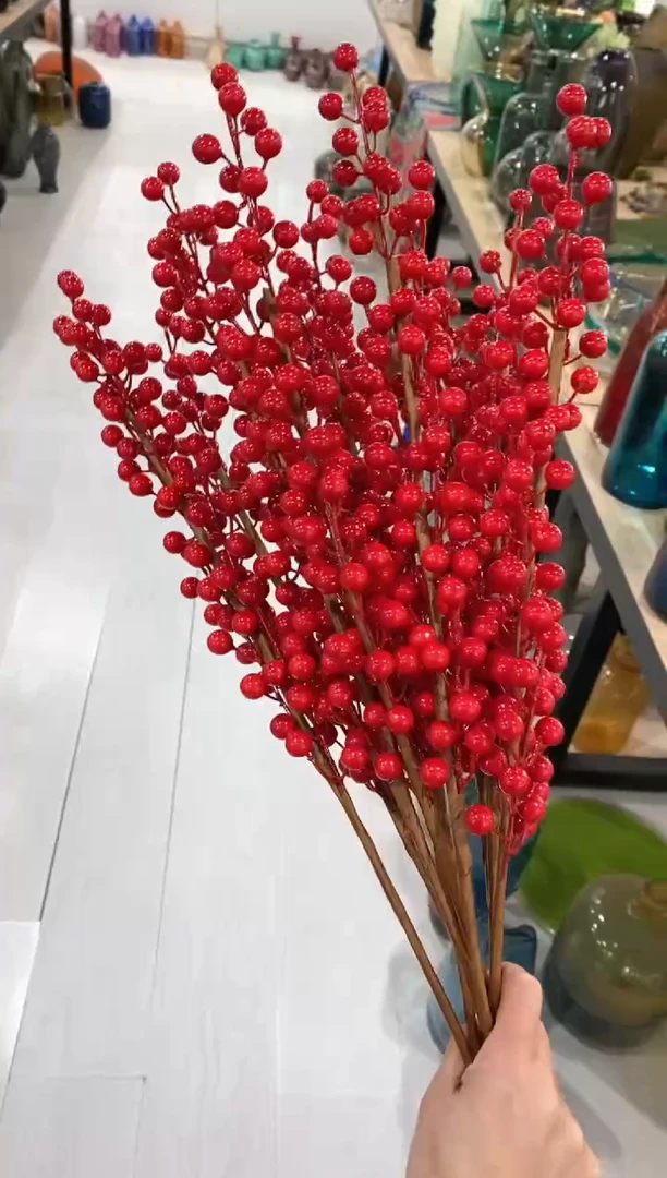 【闪购商品】琉璃慕忆家冬青果10支60cm