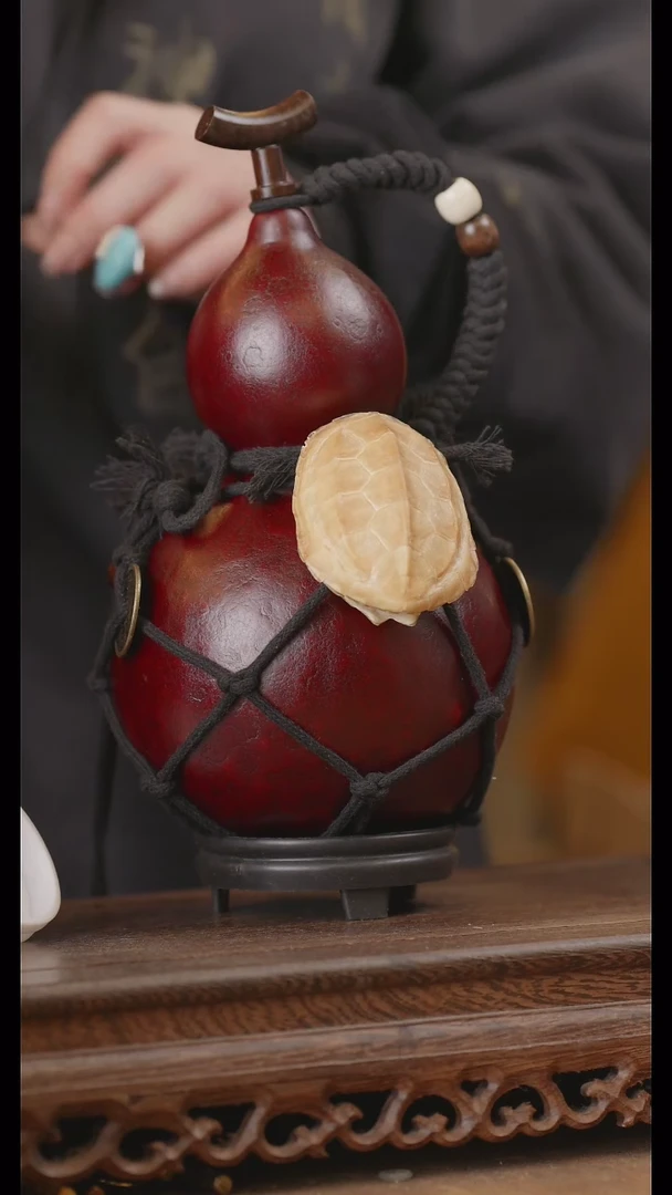 【闪购商品】323号精品天然大漆工艺防渗内胆酒葫芦~