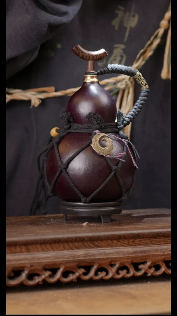 285号精品天然大漆酒葫芦一物一拍~