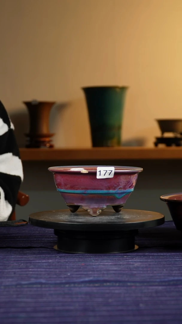 江*177微瑕纯手工钧釉花盆不退不换8/17