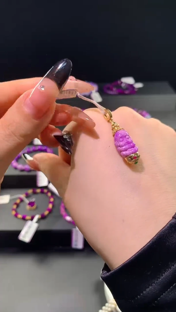 苏纪石（舒俱来）18K金镶嵌.吊坠