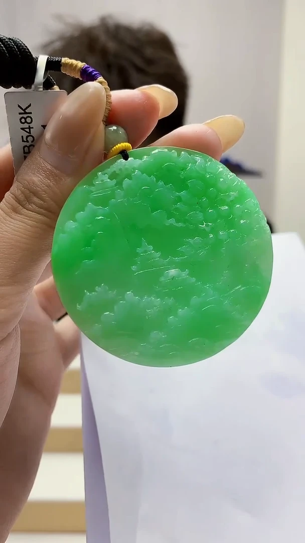 未镶嵌定制翡翠4688MM-毛货挂件432