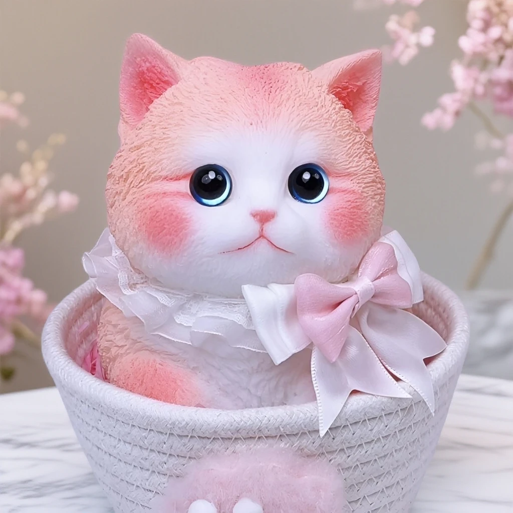 【安全认证】圣诞节元旦礼物仿真猫咪捏捏解压玩具生日礼物礼品O