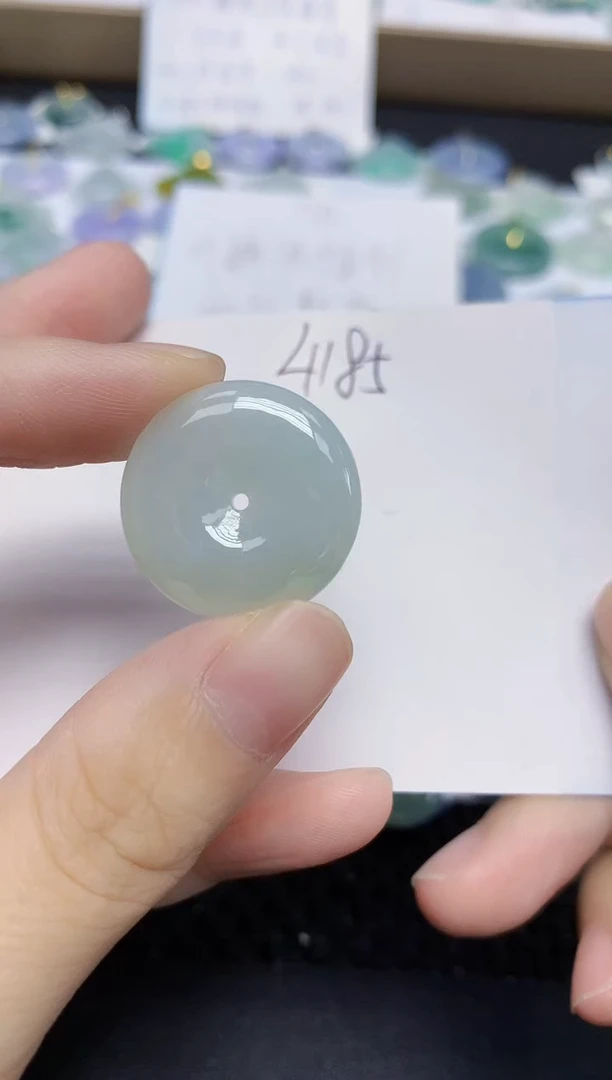 颈饰未镶嵌翡翠天然缅甸翡翠A货翡翠百元以上9元证书费自理