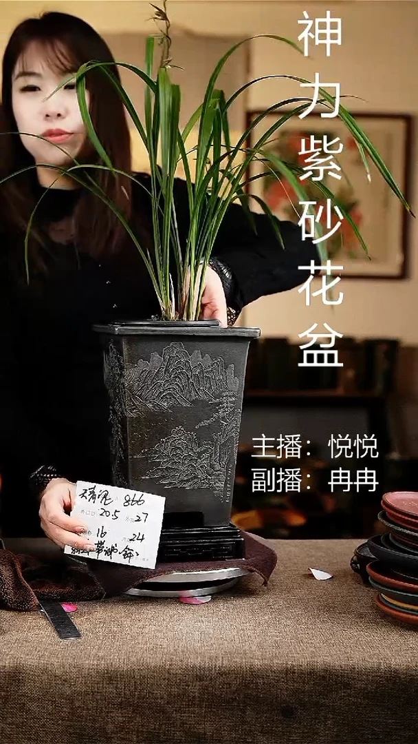 紫砂花盆花卉工艺866+s