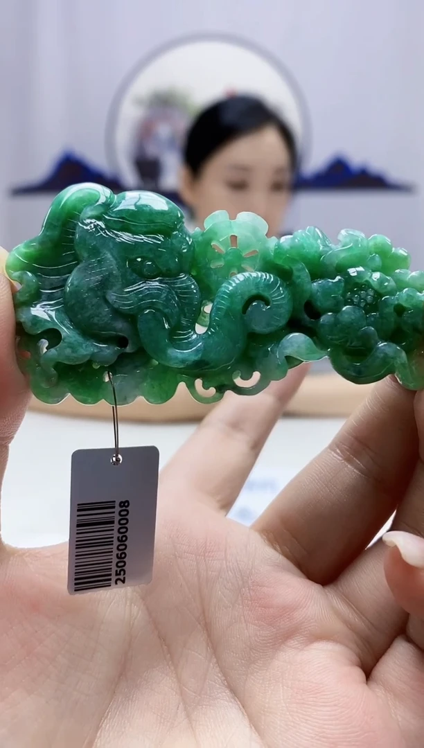 定制翡翠未镶嵌5160ms-毛货挂件27