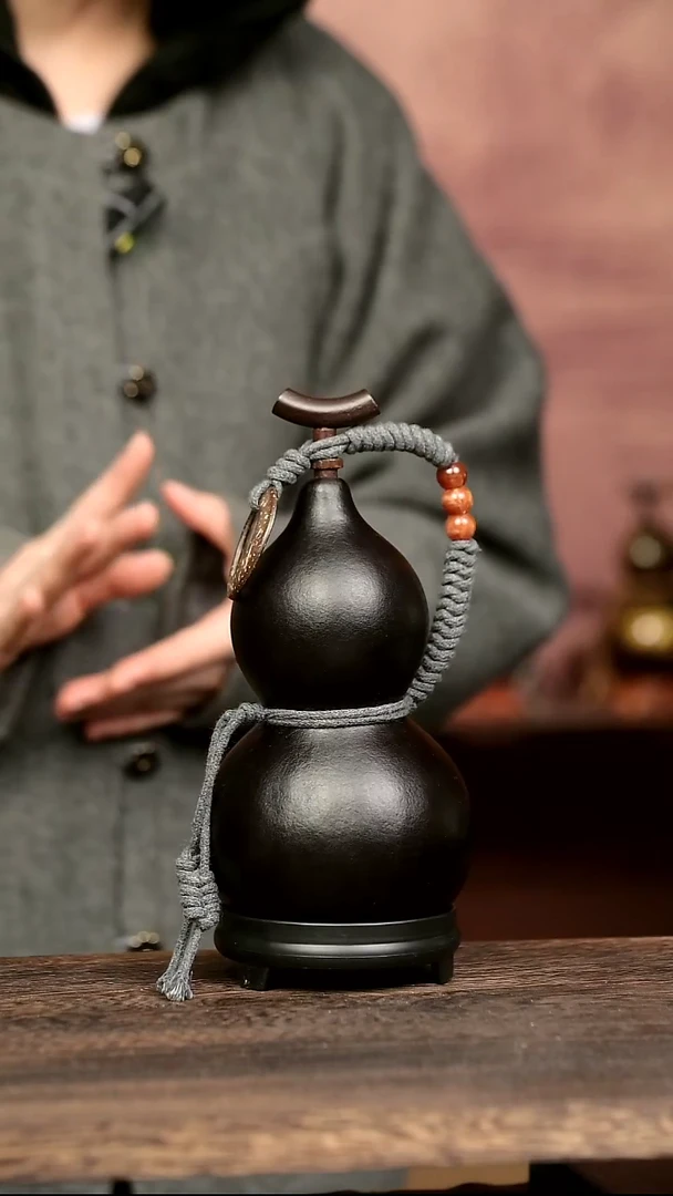 727号中药煮色  大漆葫芦水壶/酒壶 一物一拍