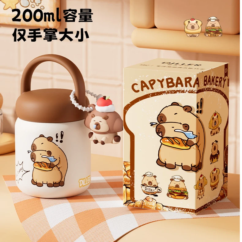 迪乐贝尔小巧保温杯小型手提随手杯子可爱创意便携式女士韩版水杯