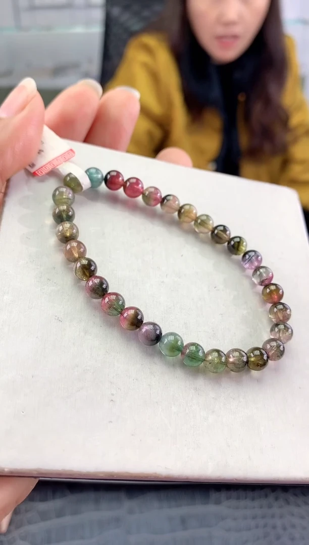 未镶嵌手串碧玺多样性发一条