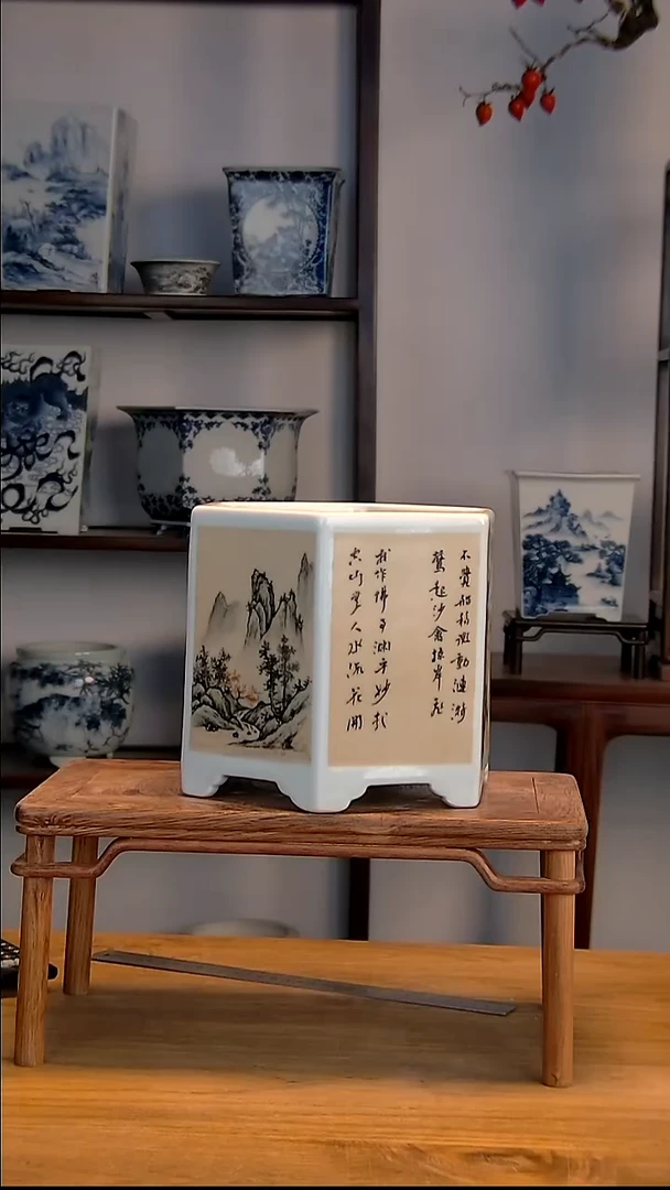 景德镇陶瓷手工花盆