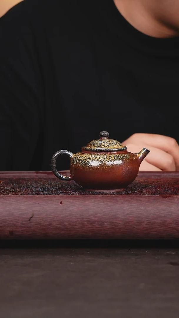 茶壶紫砂柴烧 碗灯150cc