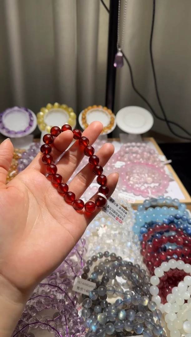 【闪购商品】石榴石手串未镶嵌石榴石10mm