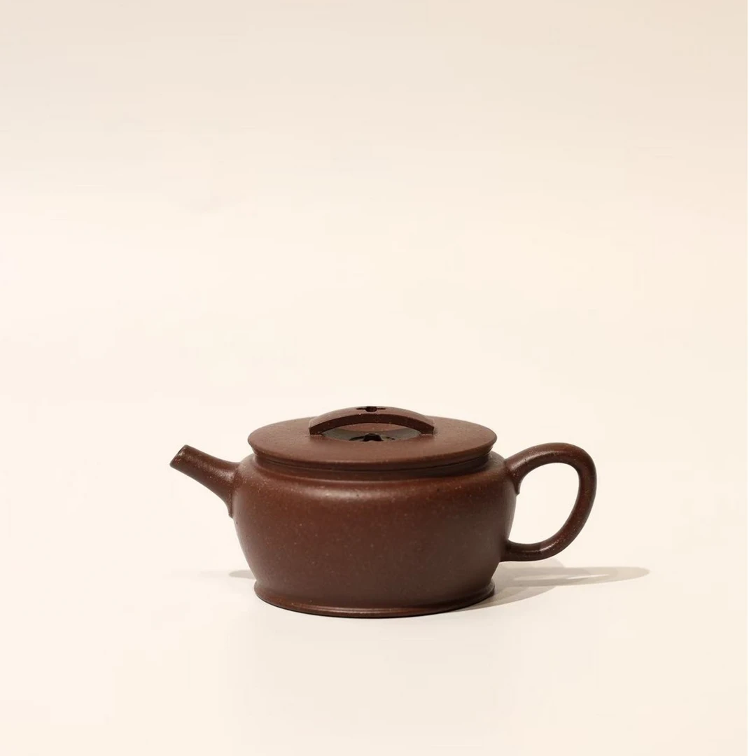 桃花紫砂灿若霞，神奇美壶泡好茶【 见心茶器 · 汉瓦】桃花泥制 140c