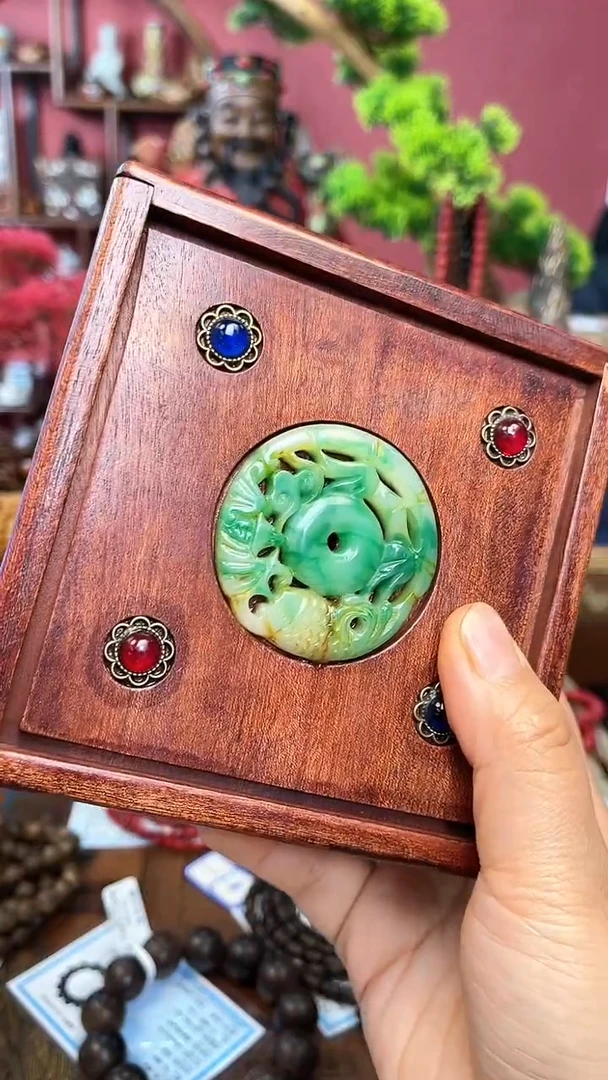 【闪购商品】木中之❤王妍妍批发11-双鱼带转扣-木盒