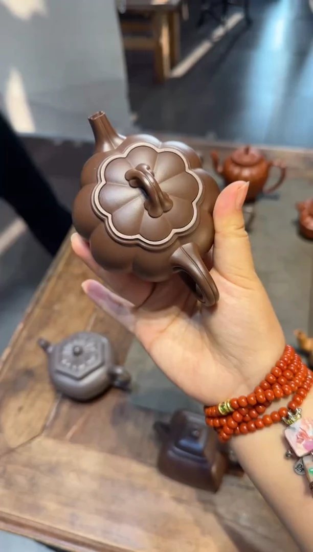 茶壶紫砂雪***桃繁花 2.0 紫砂壶