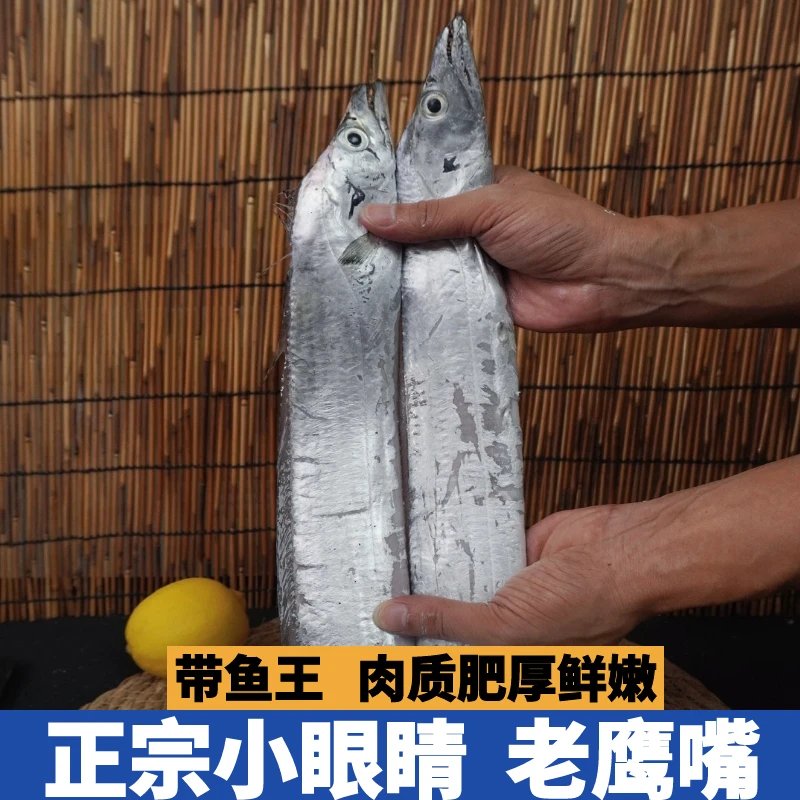 【*带鱼王】正宗舟山野生小眼睛带鱼老鹰嘴油脂丰厚肉质鲜嫩 顺丰