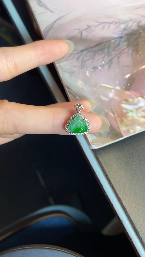 吊坠(不含链)银S925镶嵌翡翠1