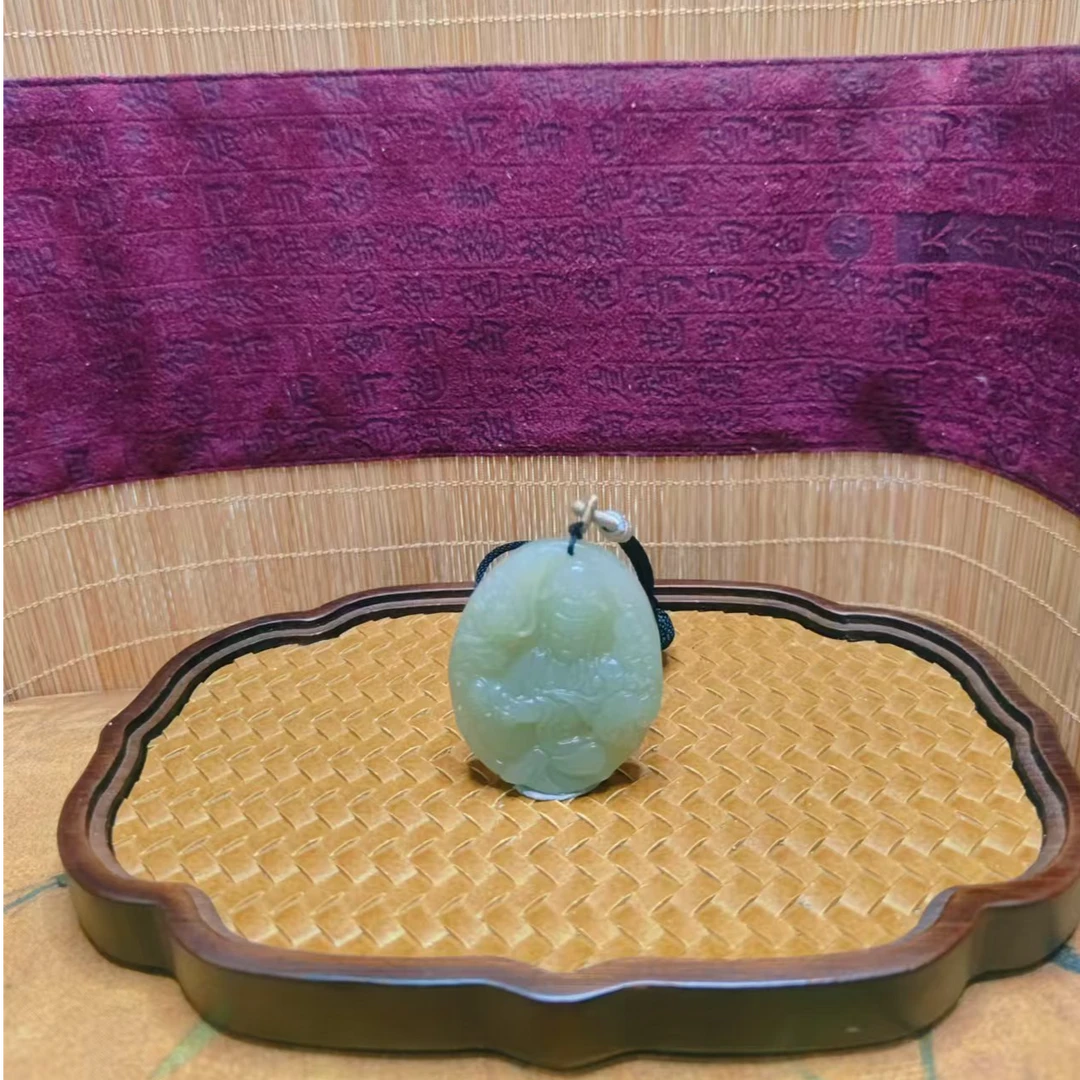 O和田玉观音吊坠0659