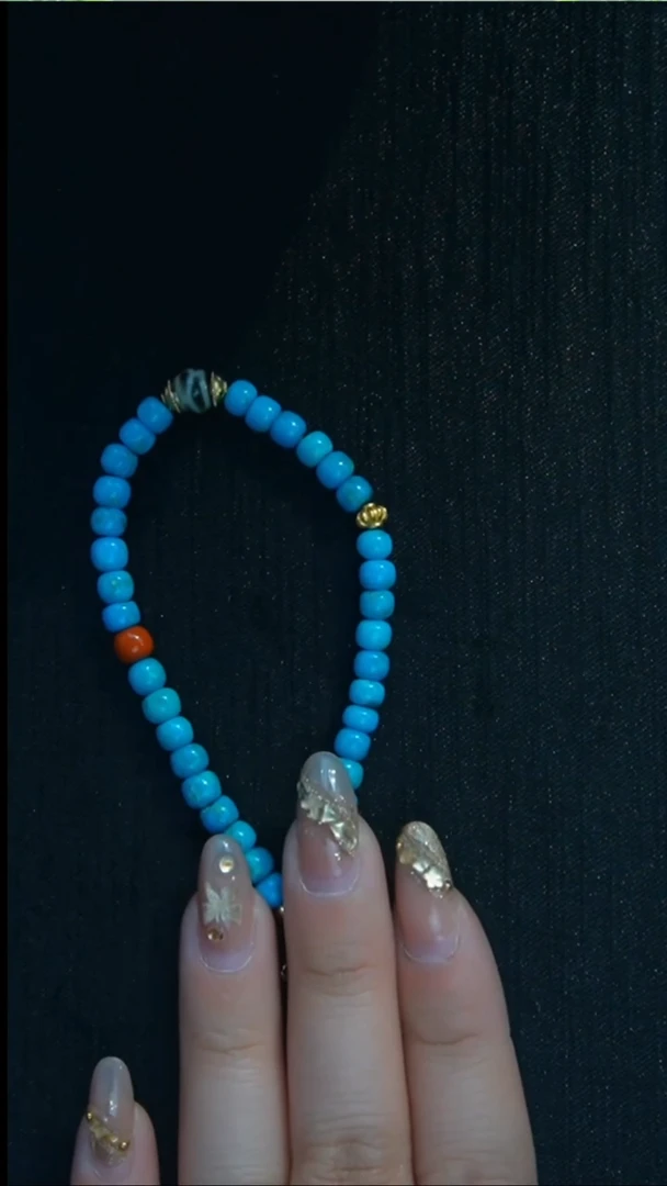 未镶嵌绿松石手链发货一件