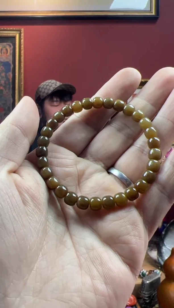 【闪购商品】和田玉（糖玉）。未镶嵌老型手串ylp