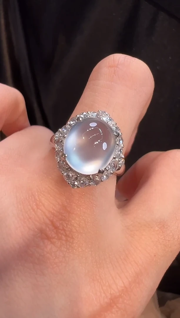 【闪购商品】翡翠戒指18K金镶嵌戒指